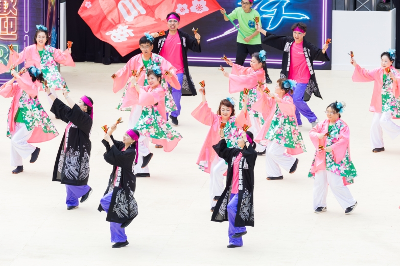 岩倉鳴子おどりの会　五条川桜 チーム写真