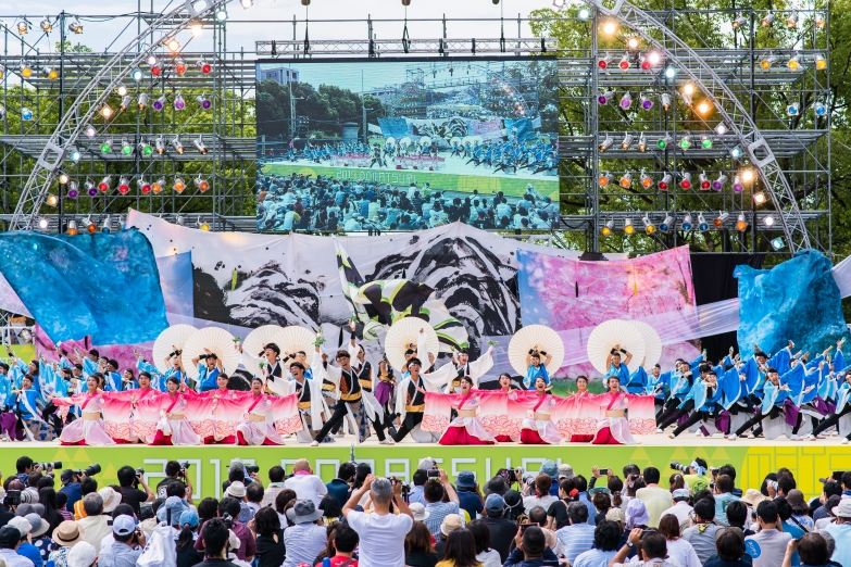 東京農業大学YOSAKOIソーラン同好会”百笑” チーム写真