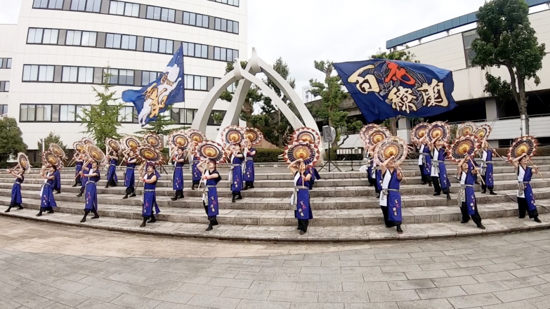 傘踊りチーム　百花繚蘭 チーム写真